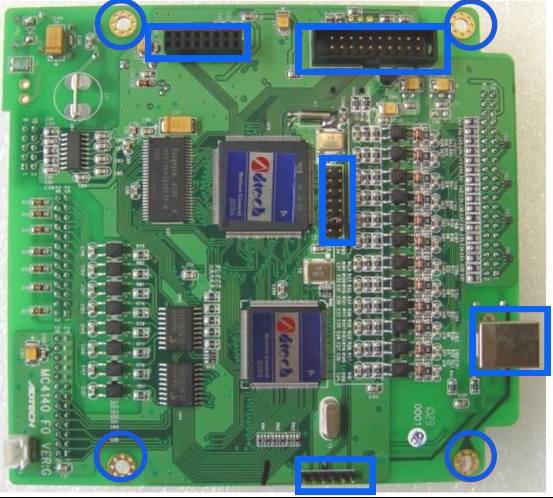 UV Adhesive Conformal Coating Process Specification 4 unspray pats on PCB of conformal coating